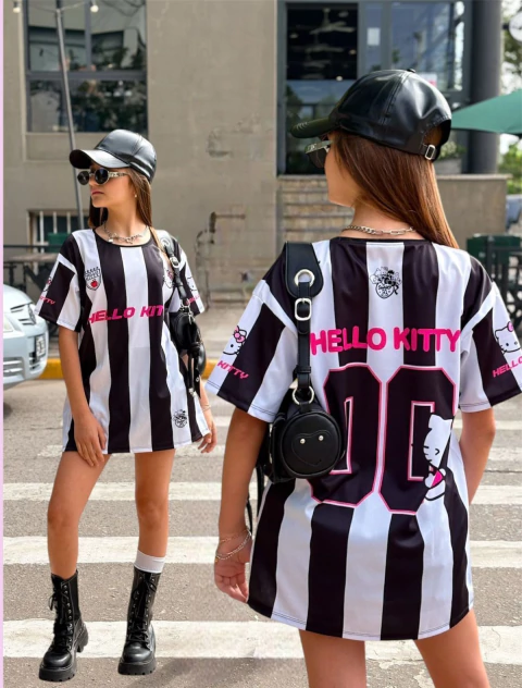 REMERÓN SET DE POLIESTER KITTY 00 NEGRO