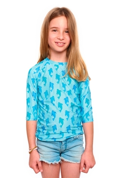Remera Proteccion UV Infantil 3-4 Acuario - comprar online