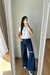 JEAN WIDE LEG CON ROTURA DESFLECADO - comprar online