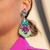 Aros Amelie Esmeralda & Fucsia (Green) - comprar online