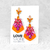 Aros Amelie Fucsia & Orange