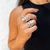 Anillo Leaves Silver