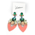 Aros Isa Green & Pink - comprar online
