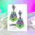 Aros Amelie Green & Violet - Vittoria Accesorios