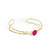 Choker Vittoria Fucsia Tornasol Gold - comprar online