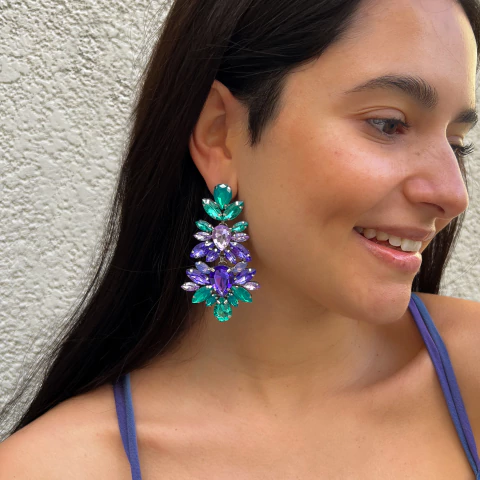 Aros Danubio Acqua & Violet - comprar online