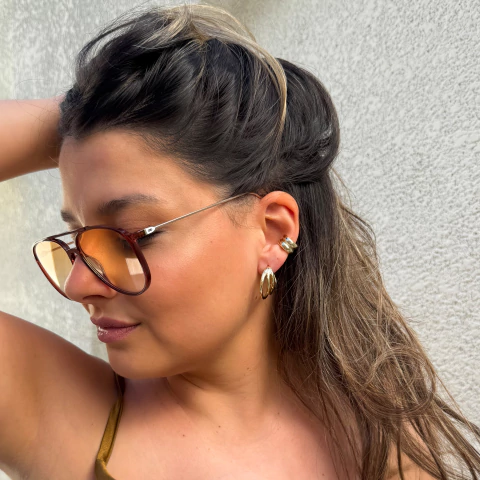 Earcuff Circle Oro - comprar online