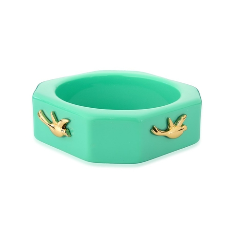 pulseira pássaro verde