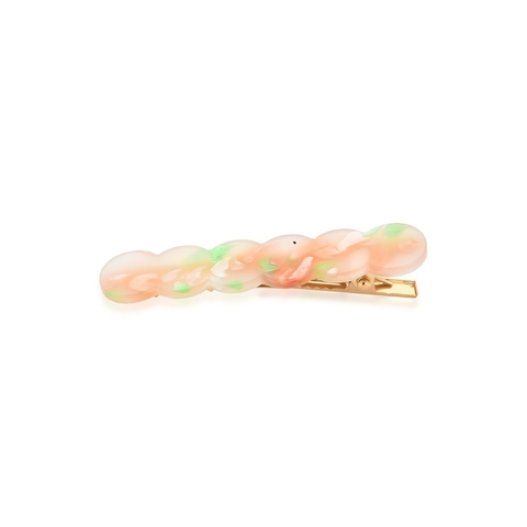 presilha de cabelo círculos mesclada salmão