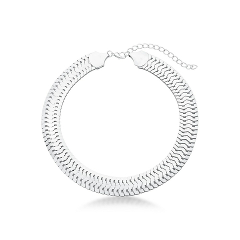 maxicolar choker prateado