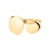 bracelete botão dourado