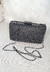 Bolsa Bisô Clutch Preta com Strass