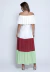 Vestido Bisô Tricolor Laise Off White na internet
