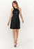 Vestido Bisô Paetê Curto Preto