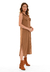 Chemise Bisô Midi Lisa Marrom - Bisô