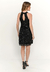 Vestido Bisô Paetê Curto Preto - comprar online