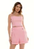 Conjunto Bisô Top e Shorts Alfaiataria Rosa