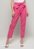 Calça Bisô Cenoura Amarração Rosa