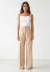 Calça Lisa Alfaiataria Bege - Bisô - Moda Feminina