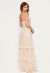 Vestido Longo Babados Areia - comprar online