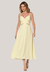 Vestido Bisô Midi Recortes Amarelo - comprar online