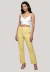 Calça Reta Amarela - comprar online