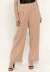Calça Pisa Alfaiataria Listrada Bege