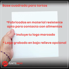 Pack Bases Cuadradas 26 cm x 10 Unid - comprar online