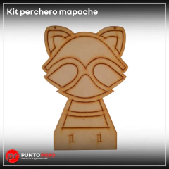 Kit completo mapache perchero - Punto Rojo Láser