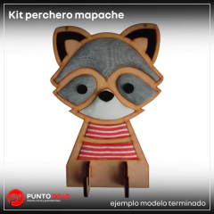 Kit completo mapache perchero