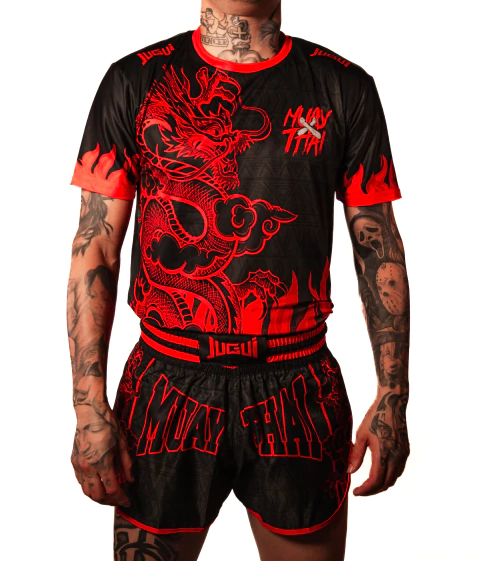 Kit MT Linha Dragão Vermelho - Shorts P + Camiseta - comprar online