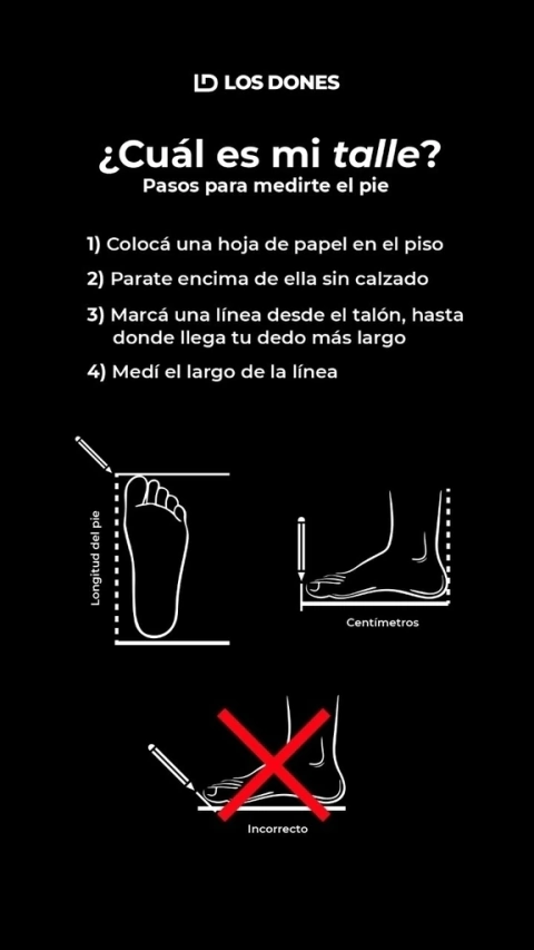 TABLA DE TALLES ORIENTADORA - comprar online