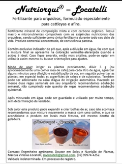 Nutriorqui - fertilizante completo - pote com 400g. - PARAFLOR