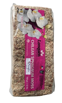 Sphagnum Moss IMPORTADO, musgo chileno, tratado, seco e prensado, embalagem de 150 gr, equivalente a 12 litros hidratado. Preço por unidade. - comprar online