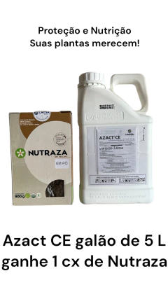 Azact CE galão de 5 Litros, inseticida e fungicida natural do Neem - Azadiractina Índica A/B
