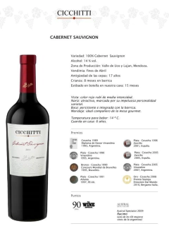 Cicchitti Cabernet Sauvignon - comprar online