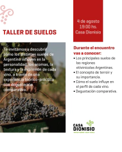 Taller de Suelos Vitivinícolas de Argentina en internet