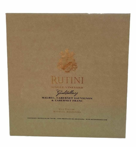 Rutini Single Vineyard Gualtayary x 3
