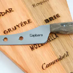 TABLA DE QUESOS C/ CUCHILLO DEGUSTACION SIMPLE CAPIBARA GOURMET - comprar online