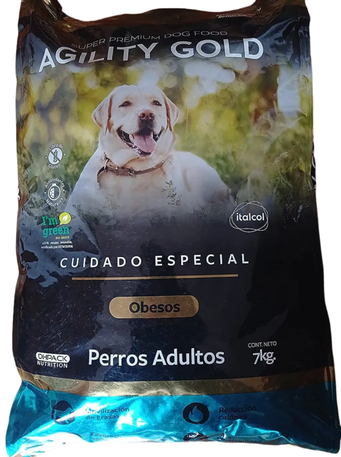 AGILITY GOLD adultos obesos 7 kilos
