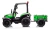 Imagen de Tractor Con Carro Electrico A Bateria 24v Cuero Goma Control