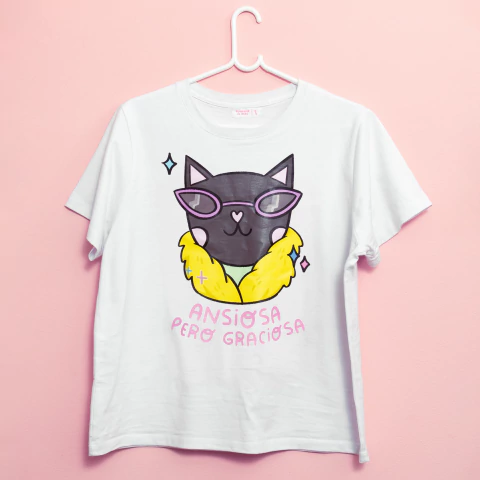 Remera Algodón Ansiosa pero graciosa - comprar online