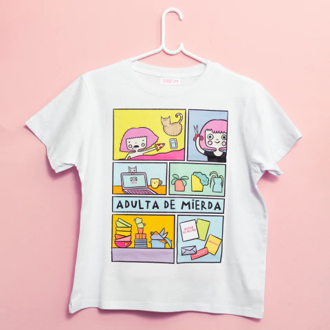 Remera Algodón Adulta de mierda - comprar online