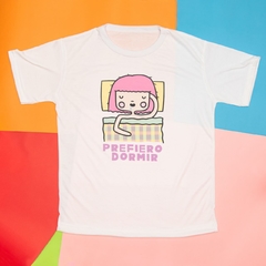 Remera Prefiero Dormir