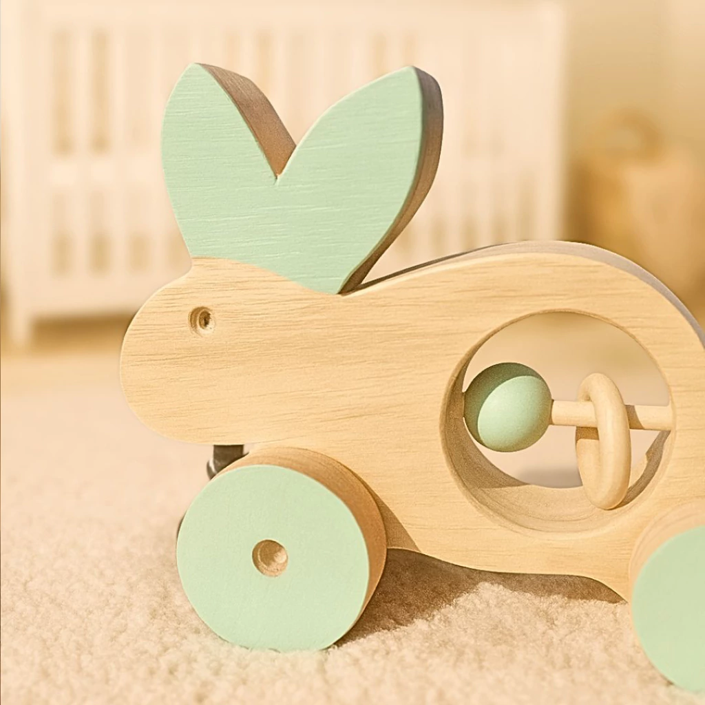 Sonajero conejo verde