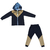 Conjunto campera oso hormiguero+pantalón bandera para niños