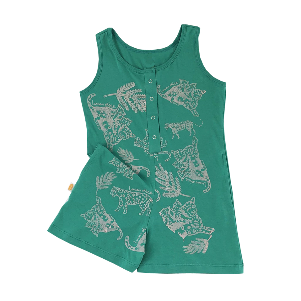 Mono yaguareté verde para niños y niñas