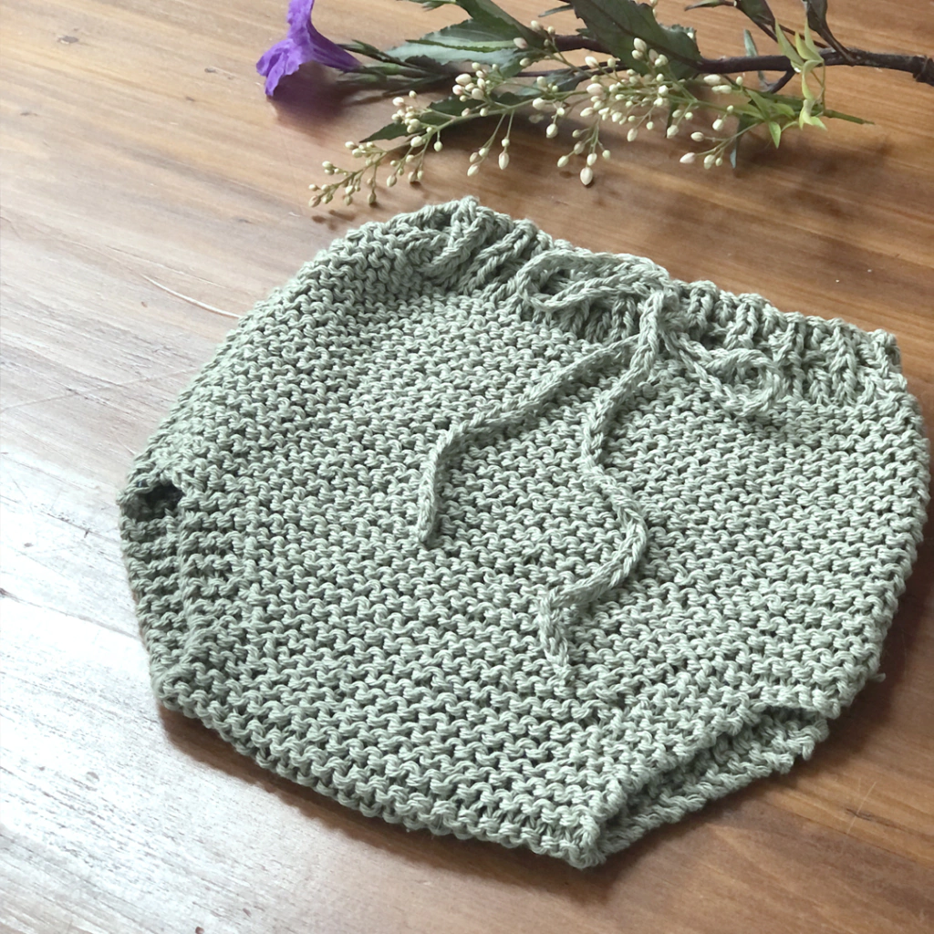 Bombachudo tejido verde-handmade-