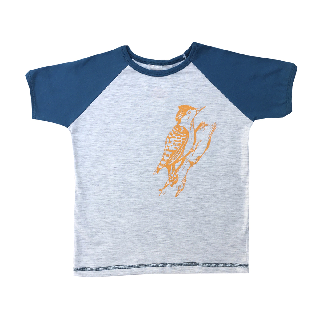 Remera pájaro carpintero niñas y niños