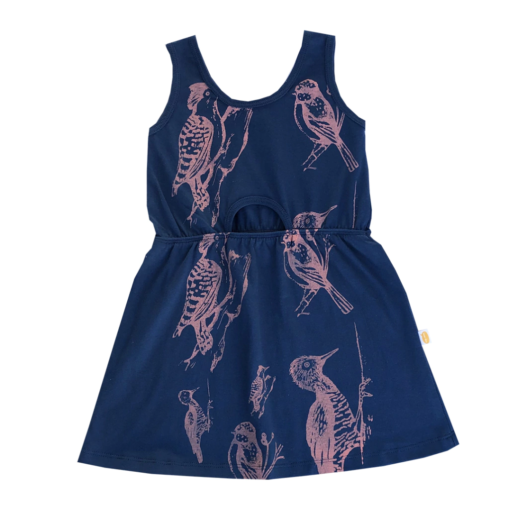 Vestido para niñas Pájaro carpintero